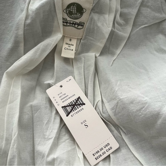 $198 ANTHROPOLOGIE TINY CHARLIE EYELET UTILITY JACKET MILITARY COLOR SIZE S NWT - Picture 6 of 8